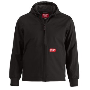 Jacheta Softshell de lucru cu gluga Milwaukee, FREEFLEX, negru, marimea L