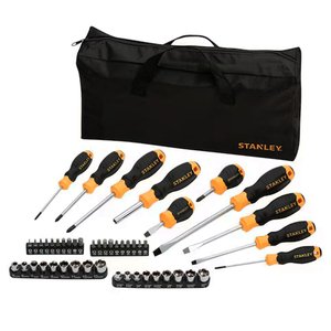 Set 48 surubelnite tubulare si biti, in geanta depozitare din material textil, STANLEY tip STHT0-70887