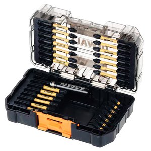 Set 28 accesorii pentru insurubare cu impact, port bit si adaptor 1/4