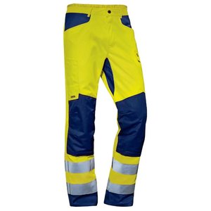 Pantaloni reflectorizanti galbeni de lucru Uvex suXXeed Construction, marimea 60