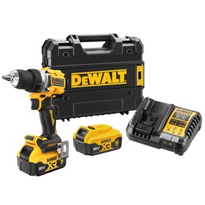 Masina de gaurit si insurubat DeWalt cu acumulator 18V Li-Ion XR, 2x5Ah, 90 Nm, tip DCD800P2T-QW