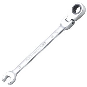 Cheie combinata cu clichet, articulata, 10 mm