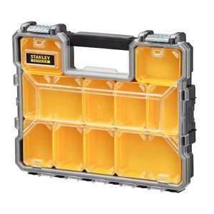Organizator profesional ingust STANLEY® FATMAX® 8 compartimente, 450x360x80 mm cu incuietori metalice