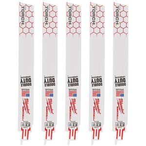 Set 5 panze Heavy Duty TORCH™ sabie, pentru demolari, 230/1.06 mm, 18 TPI Milwaukee