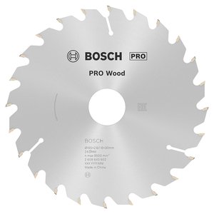 Disc pentru circular, 165 x 30 mm, 24 dinti, PRO Wood