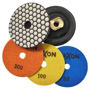Suport din cauciuc pentru dischete diamantate DIATECH prevazute cu VELCRO ai diametru 100 mm, tip SCD100