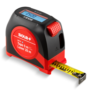 Ruleta digitala 5m cu telemetru laser 20m, BLUETOOTH, tip SOLA METEC