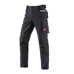 Pantaloni de lucru ergonomici Strauss, e.s.motion 2020, negru grafit-albastru, marimea 38