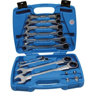 Seturi de chei fixe, inelare, combinate, cu clichet, speciale