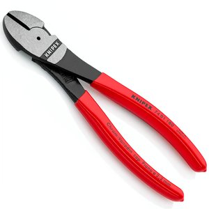Cleste de forta KNIPEX cu taietura laterala si parghie mare, 180 mm