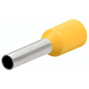 Ferule lungi KNIPEX pentru clestii de sertizat cabluri electrice, 6.0 mm² - GALBEN, 100 buc