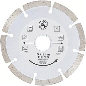 Disc diamantat BGS 3931 - 115x22.2 mm, pentru materiale de constructii
