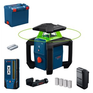 Nivela laser rotativa BOSCH PRO GRL18V-3-31G, max. 300m, verde, L-BOXX