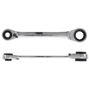 Cheie inelara cu clichet 4-in-1 BGS, 10x13 - 17x19 mm