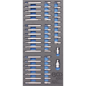 Organizator pentru carucior BGS, 49 varfuri combinate, 1/3 sertar